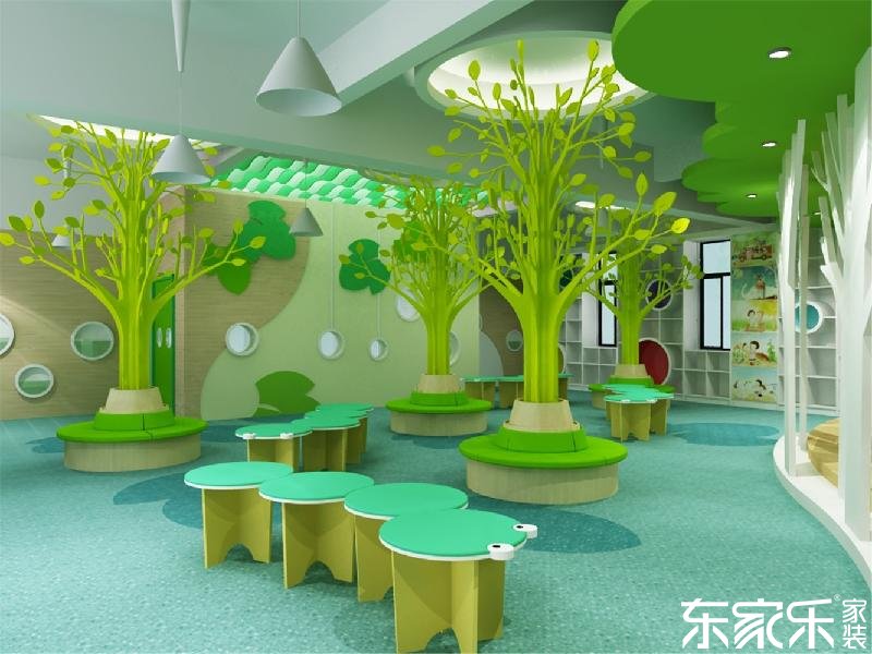 要想幼兒園裝修的像童話王國，長沙裝修公司提醒色彩這樣搭配就對了！